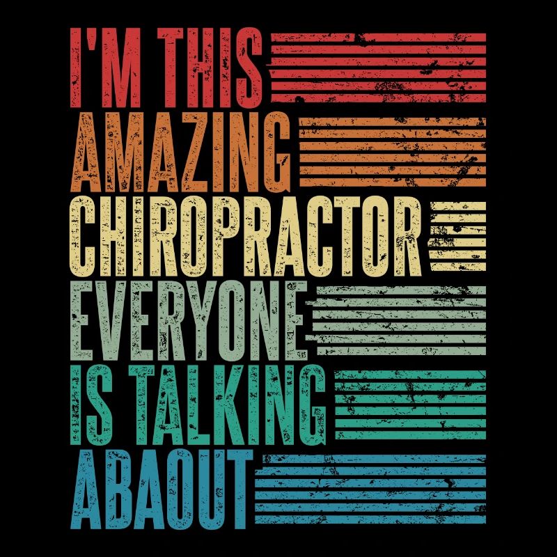 Chiropractor Chiropractor Gift Retro