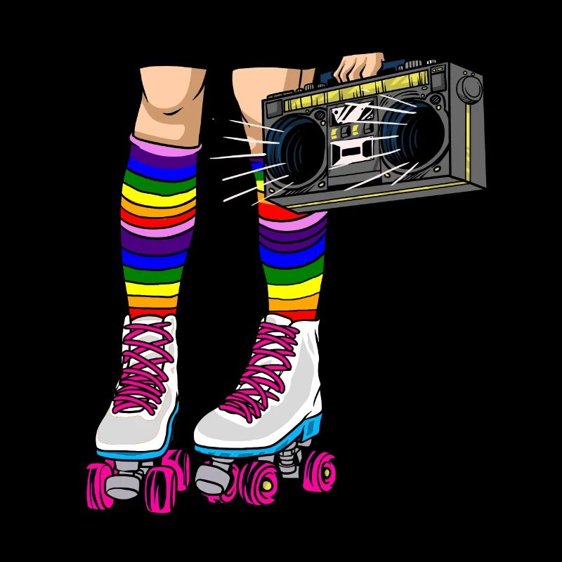 Inline Skate Geschenk Rollerskates Roller 70er