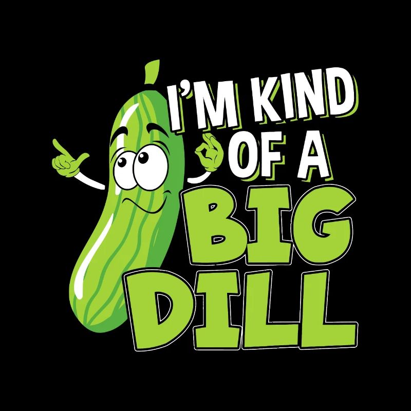 Végétalien Je suis un gros cadeau à l’aneth pour un cornichon