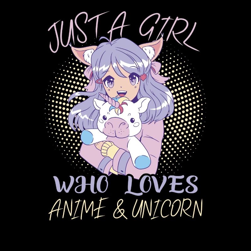 Nur Ein Mädchen, Das Anime Und Einhorn Liebt