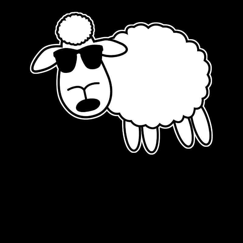 Schaf mit Sonnenbrille