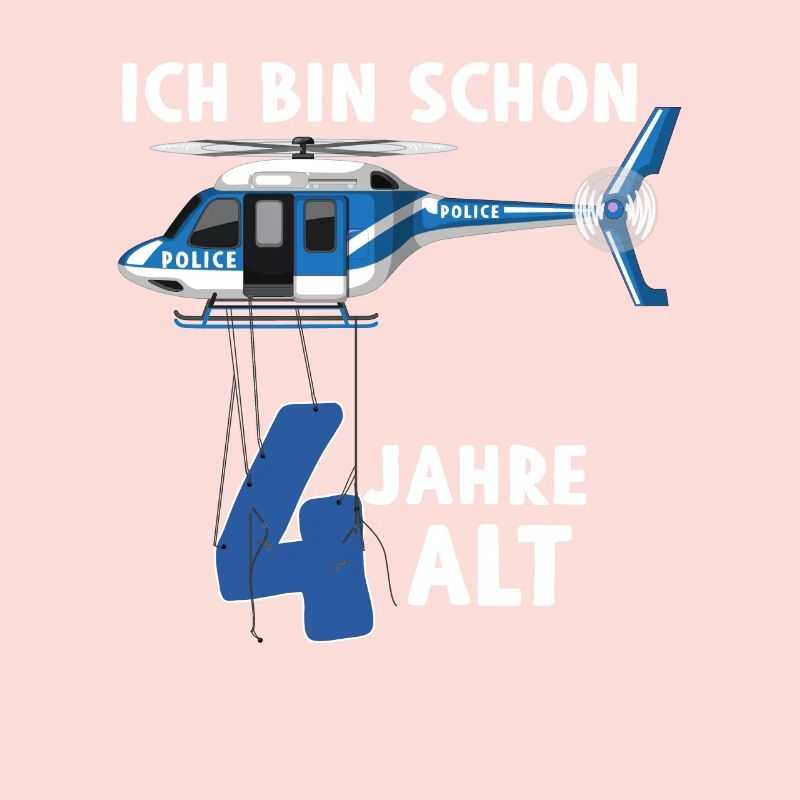Polizei Hubschrauber 4. Geburtstag