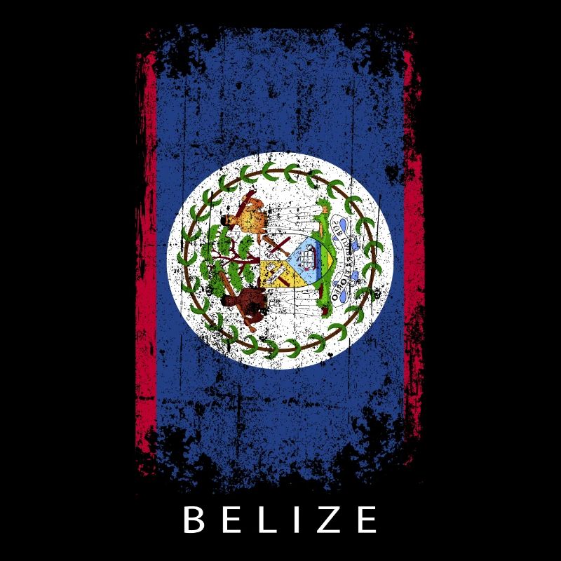 Souvenir avec le drapeau du Belize