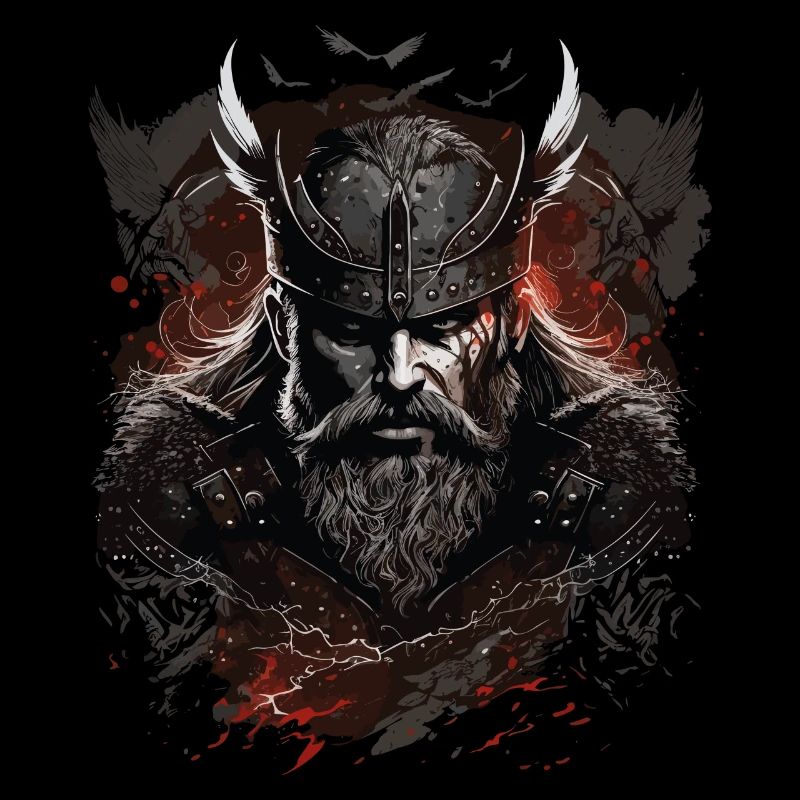 Wikinger - böser Viking Odin