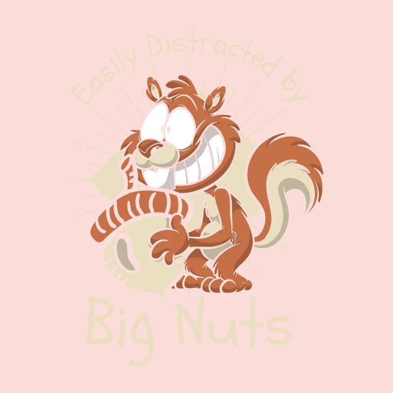 Easily Distracted By Big Nuts Squirrel