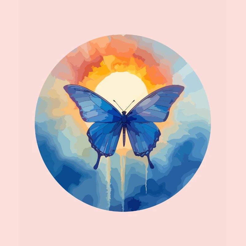 Morpho Papillon Bleu