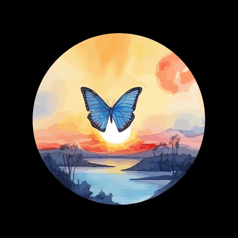 Morpho Papillon Bleu