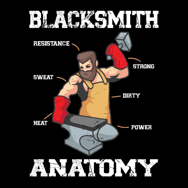 Blacksmith Gear Blacksmith Anatomy Gift Idea
