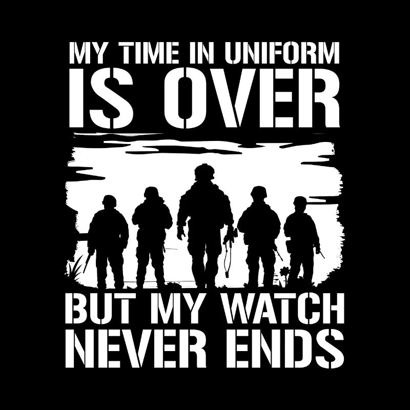Pension de pensionné Mon temps en uniforme est terminé