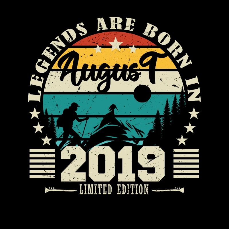 August 2019. Geburtstagsgeschenk August 2019. August