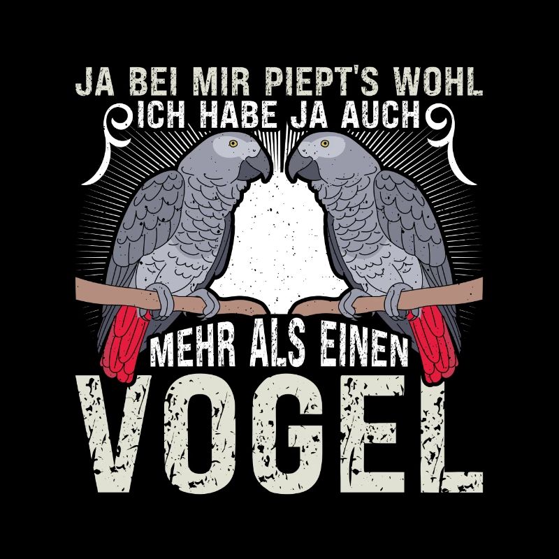 Graupapagei Ich habe mehr als einen Vogel