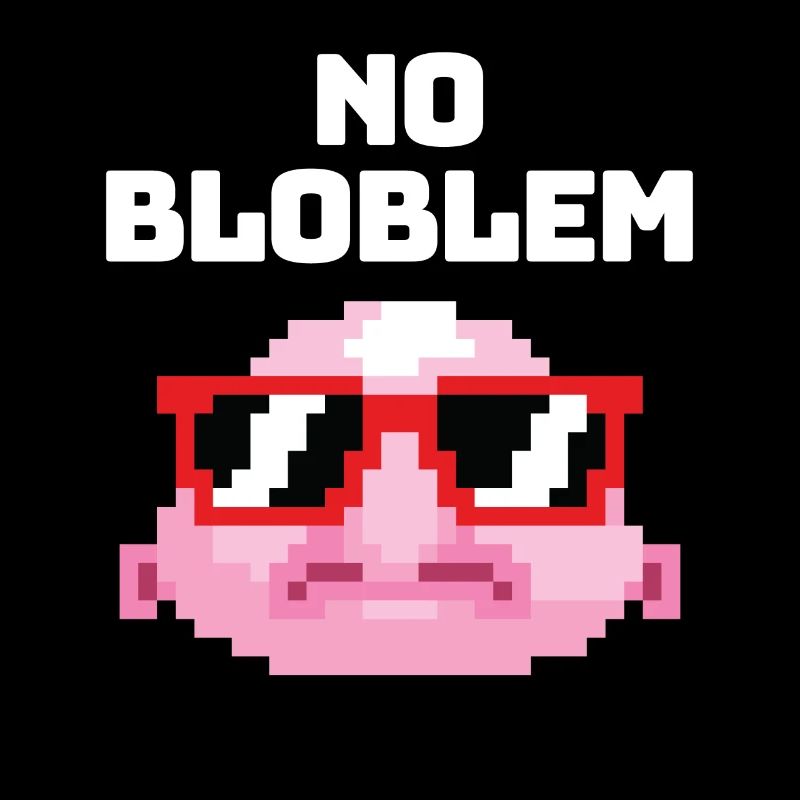 Pas de Bloblem Pixel Blobfish Fish Mer