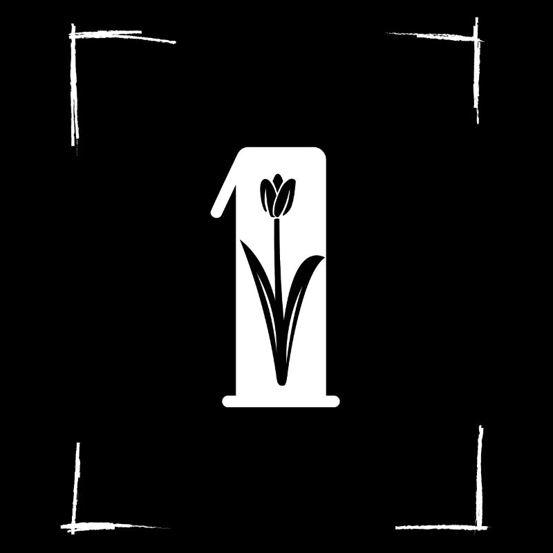 number 1 initial
