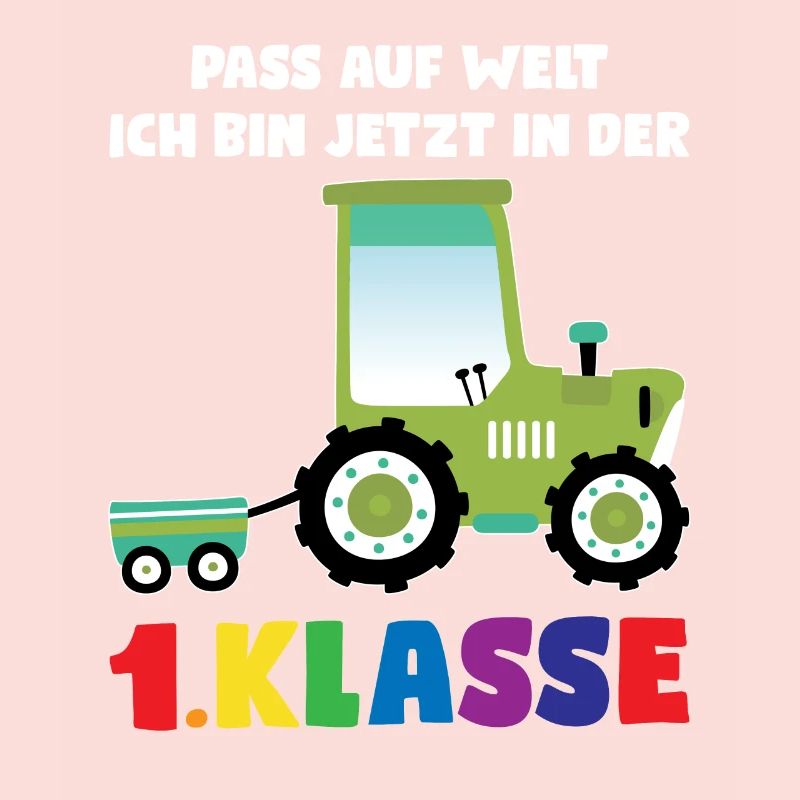 1.Klasse Traktor Erstklässler Geschenk
