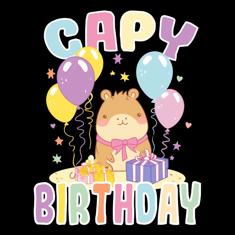 Capy Anniversaire Mignon Capybara Anniversaire