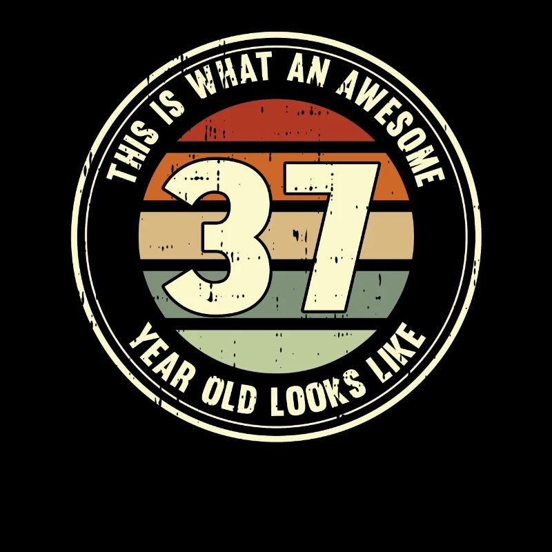 37. Geburtstag so sieht man mit 37 Retro Geschenk