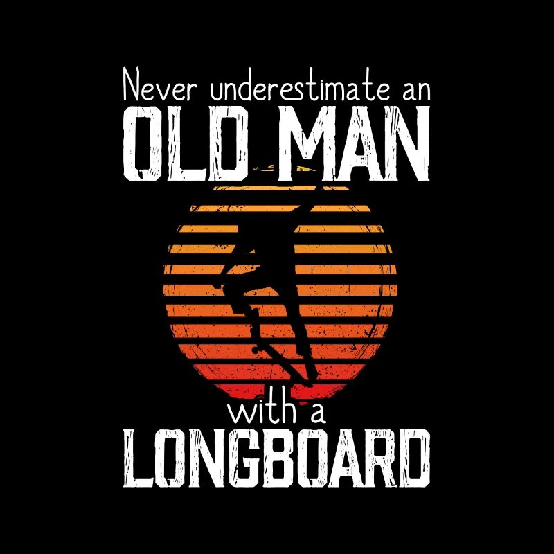 never underestimate an old man with a longboard