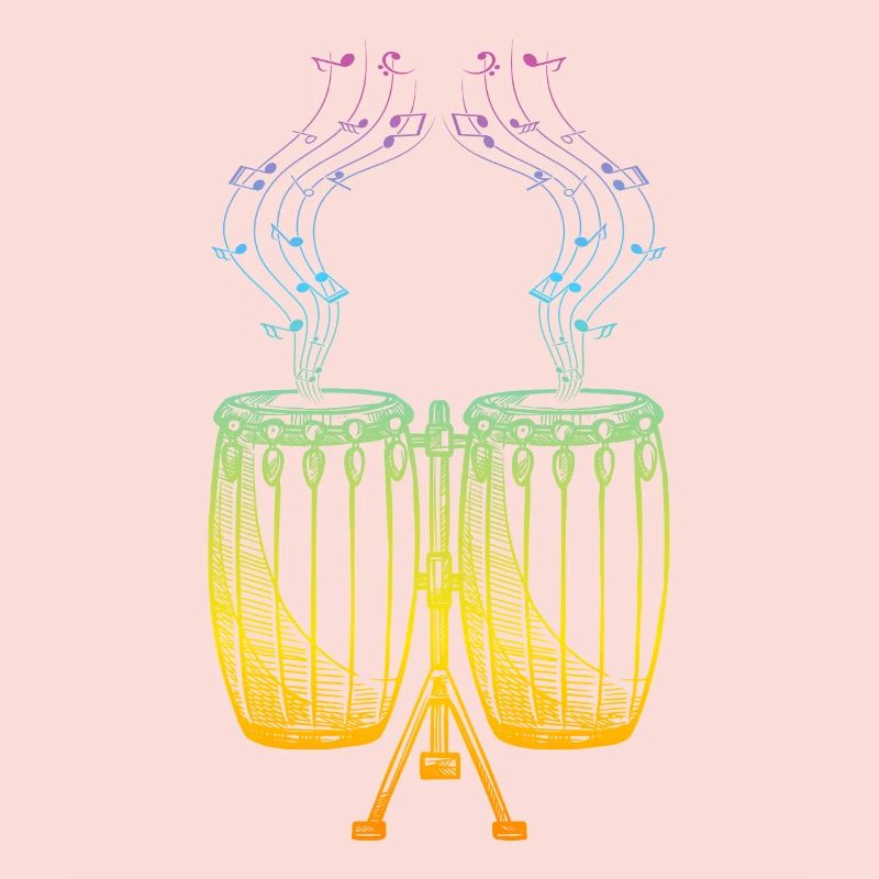 Conga Music Notes Conga Player Conga Drums Conga D