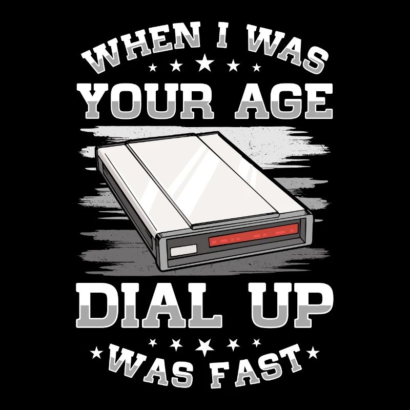 90er Nostalgie Retro 90er Einwahl Internet Vintage