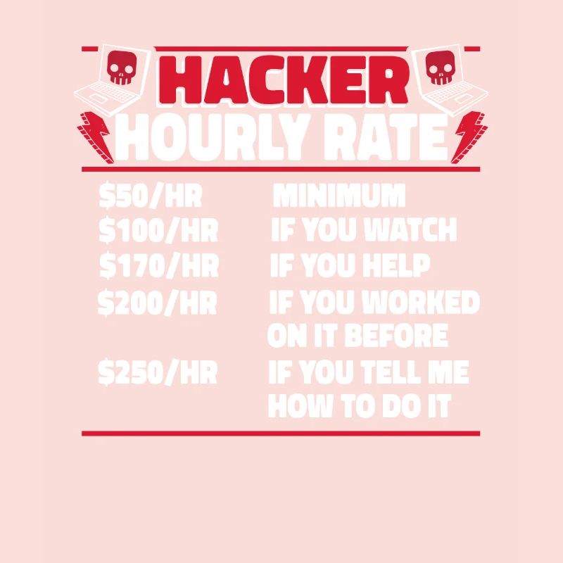 Hacker Hourly Rate Sniffer Social Engineering
