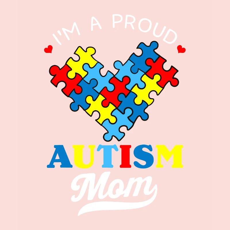 Ich bin eine stolze Mutter Autismus-Bewusstsein Autistisches Herz