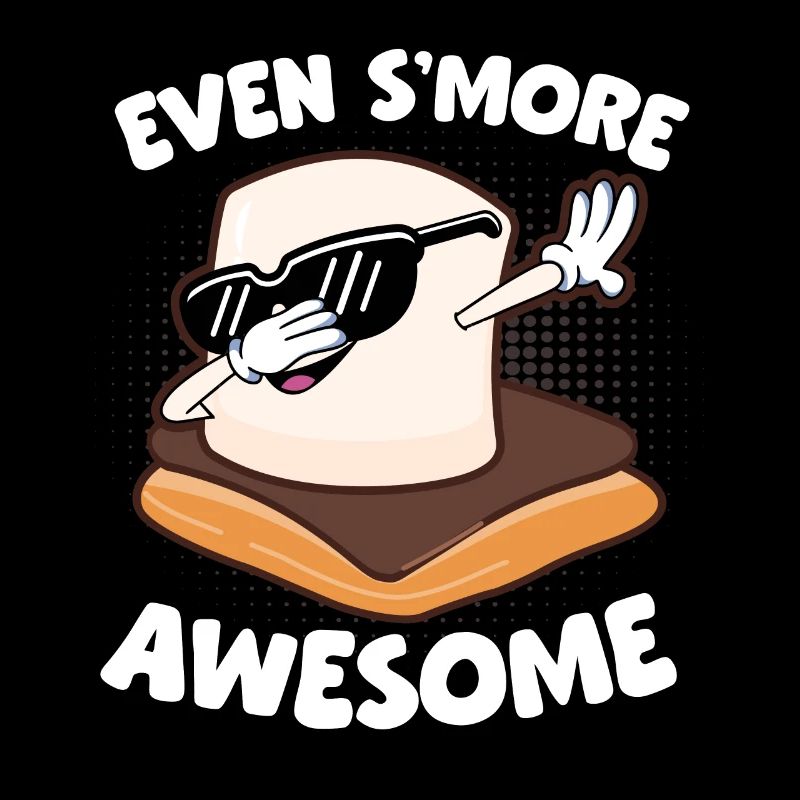 Dabbing Marshmallow Kids Campfire Camping Even Smo