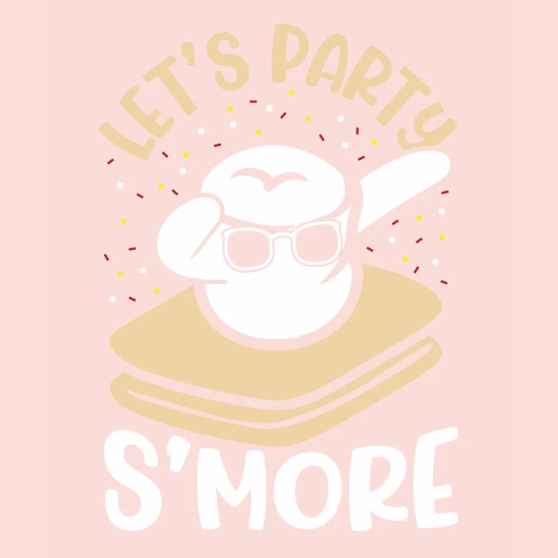 Camping Campfire Dabbing Marshmallow Kids Let's Pa
