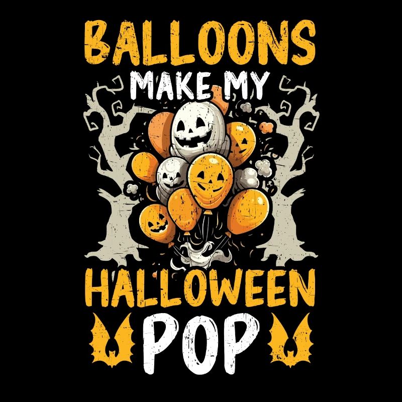 Ballon Halloween Süßes oder Saures Spooky Boo Ghost