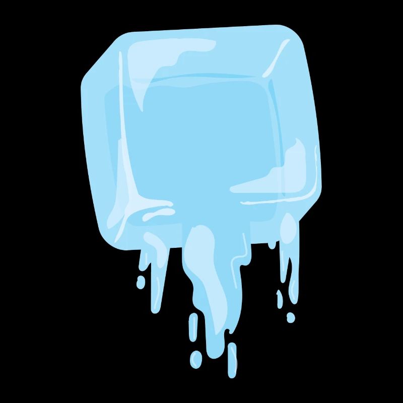 Ice cubes summer ice cream drink