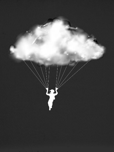 Paraglider Cloud Paraglider Mountains