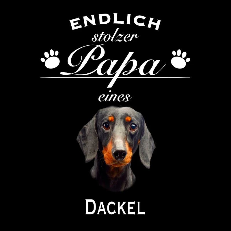 Endlich stolzer Papa - Dackel