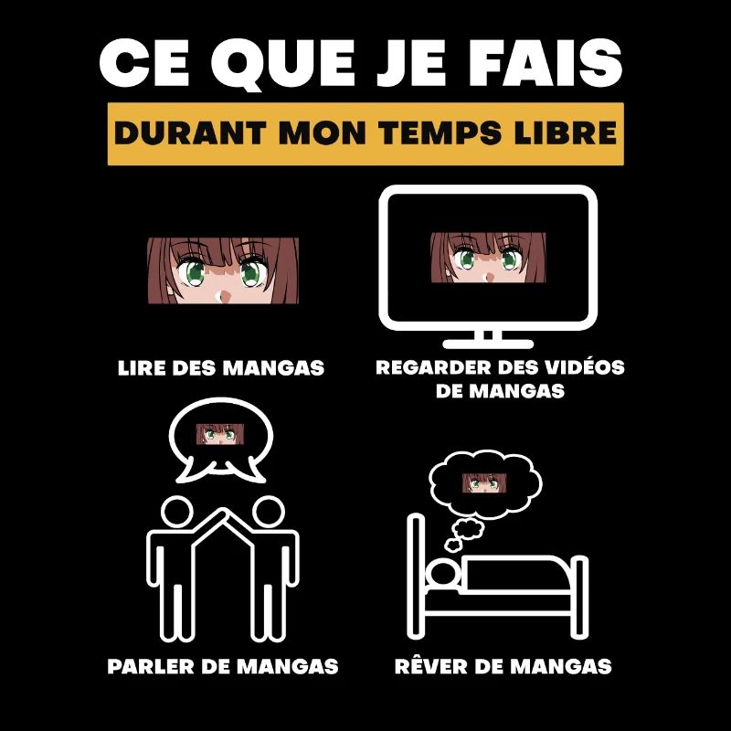 mangas durant temps libre