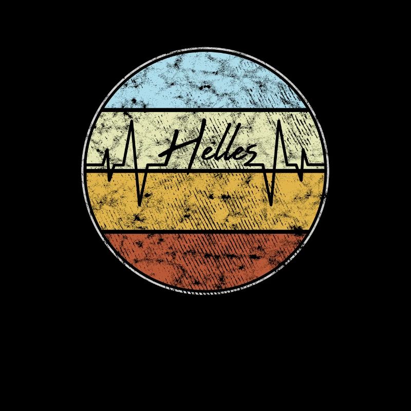 Helles Herzschlag Retro