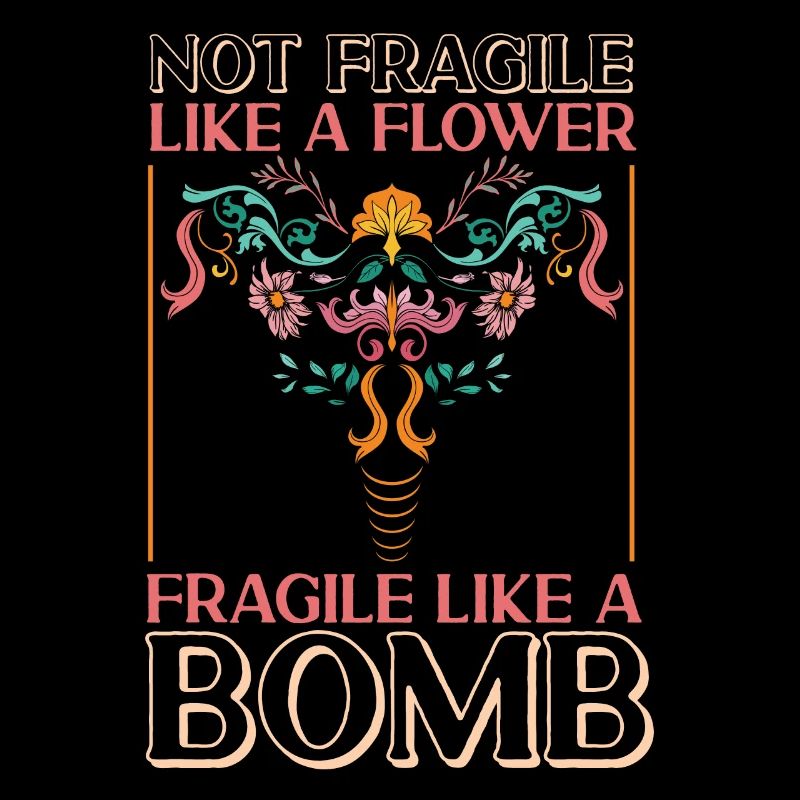 Féministe pas fragile comme une fleur