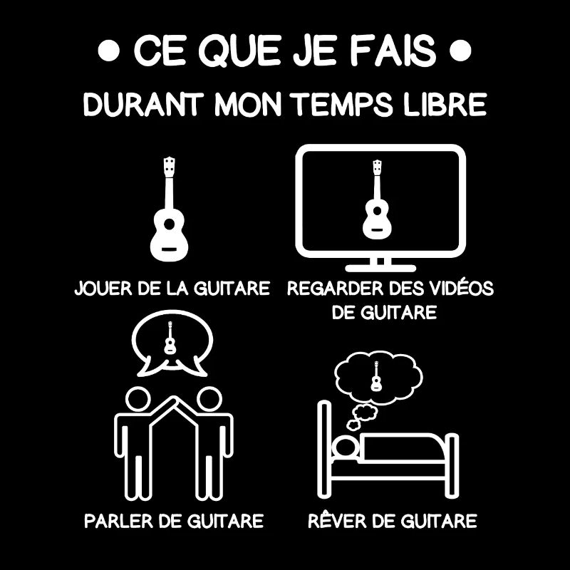 guitare temps libre cadeau guitariste