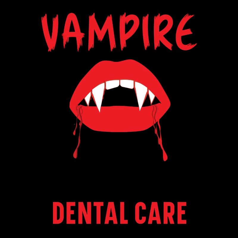 Vampir-Zahnpflege.