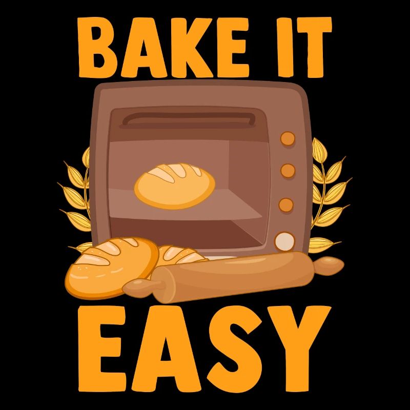 Funny bread baking baker