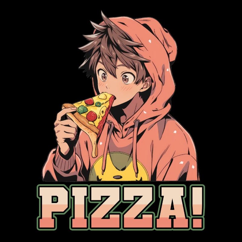 Pizza Lover Junge Mädchen Anime Manga Pizza