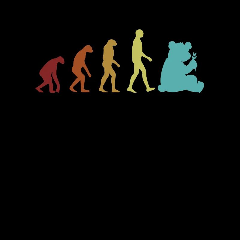 Panda Evolution Panda Bär Freund Liebhaber Riese