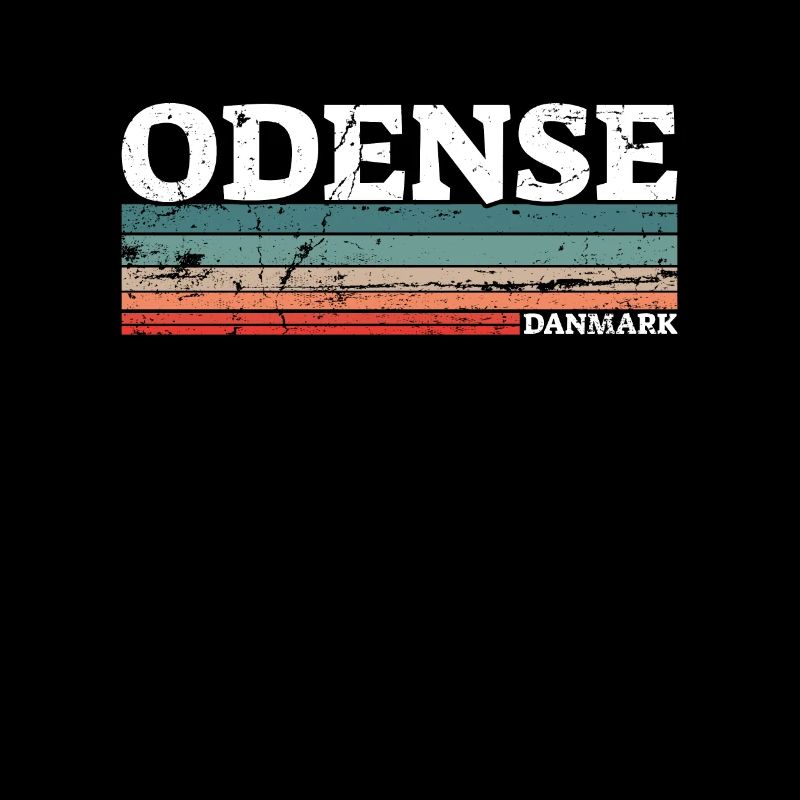 Odense Danemark Vintage Danois Rétro Dane