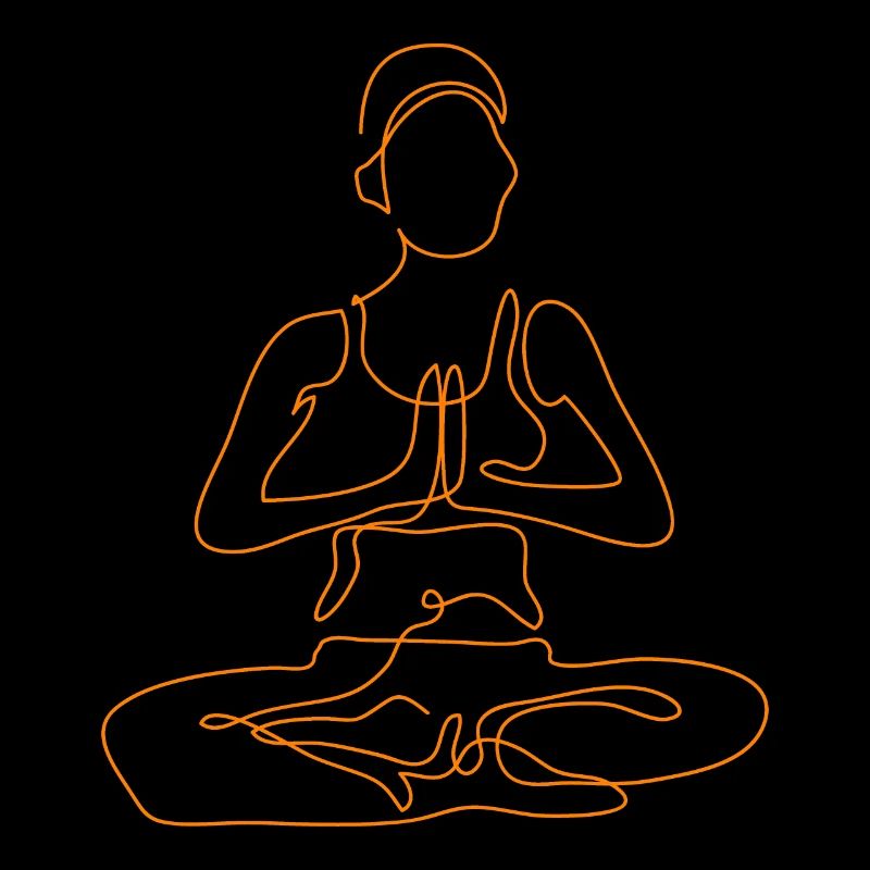 1 Yoga Padmasana oder Lotusblüte | 6. Flamme GoldRubin