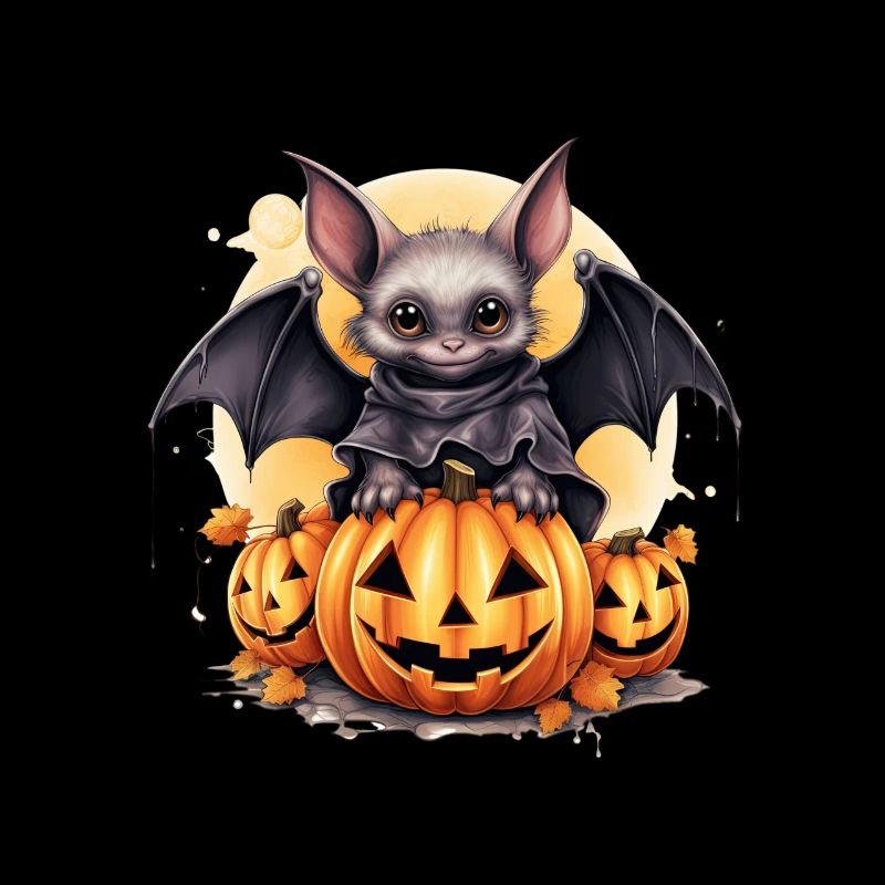 Halloween Pumpkin Bat
