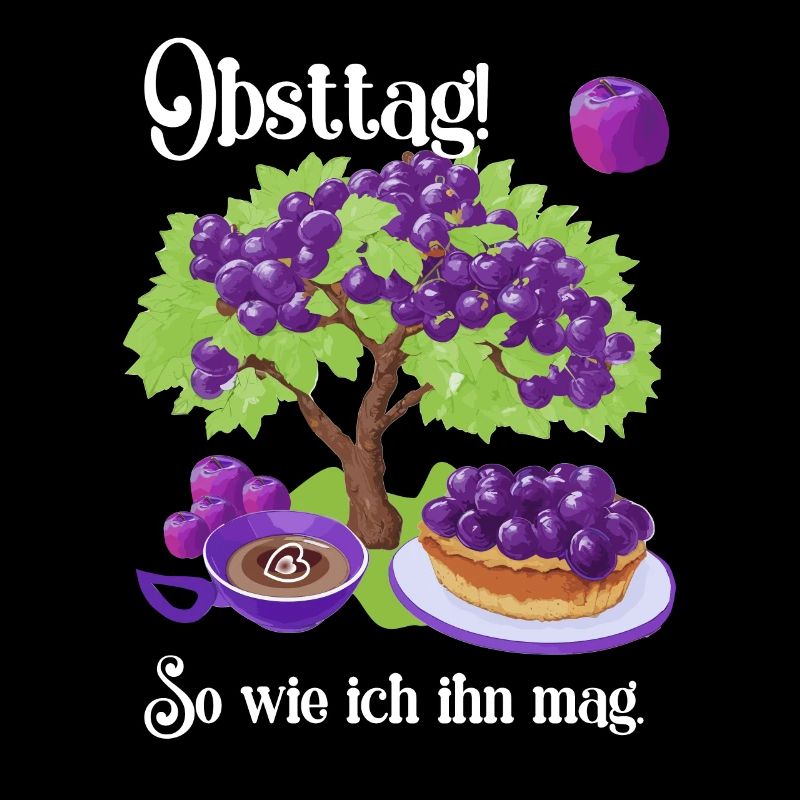 My fruit day: plum cake and coffee