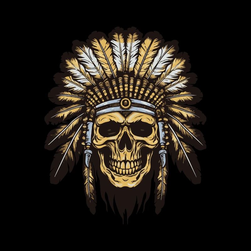 Apache Indian Chief Skull