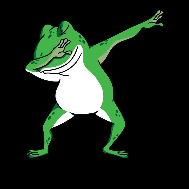 Kids Dabbing Frog Amphibian Cool Toad Lover