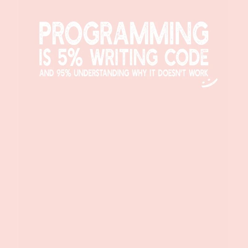Programming is 5% writing code - Funny Programming