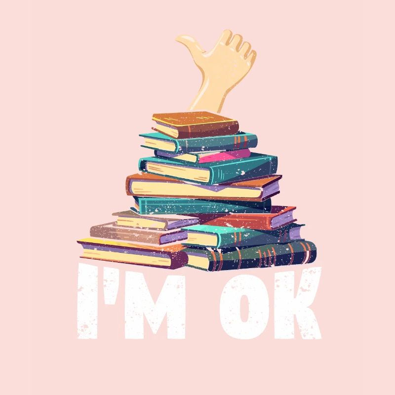 I'm Ok Funny Books Reader Librarian