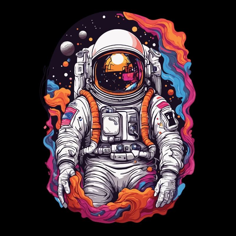 Astronaute dans la galaxie spatiale Découvrez la nébuleuse de l’étoile