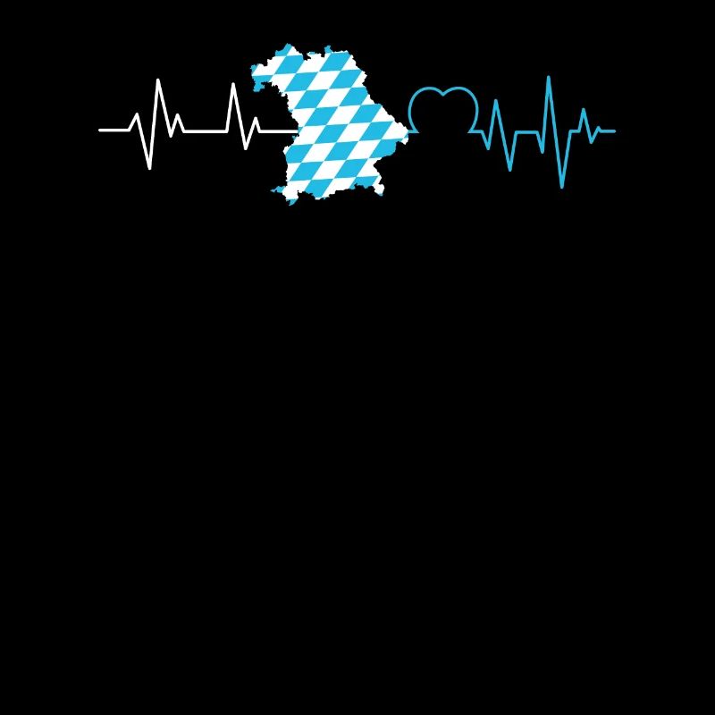 État libre de Bavière Palpitations cardiaques Drapeau bavarois