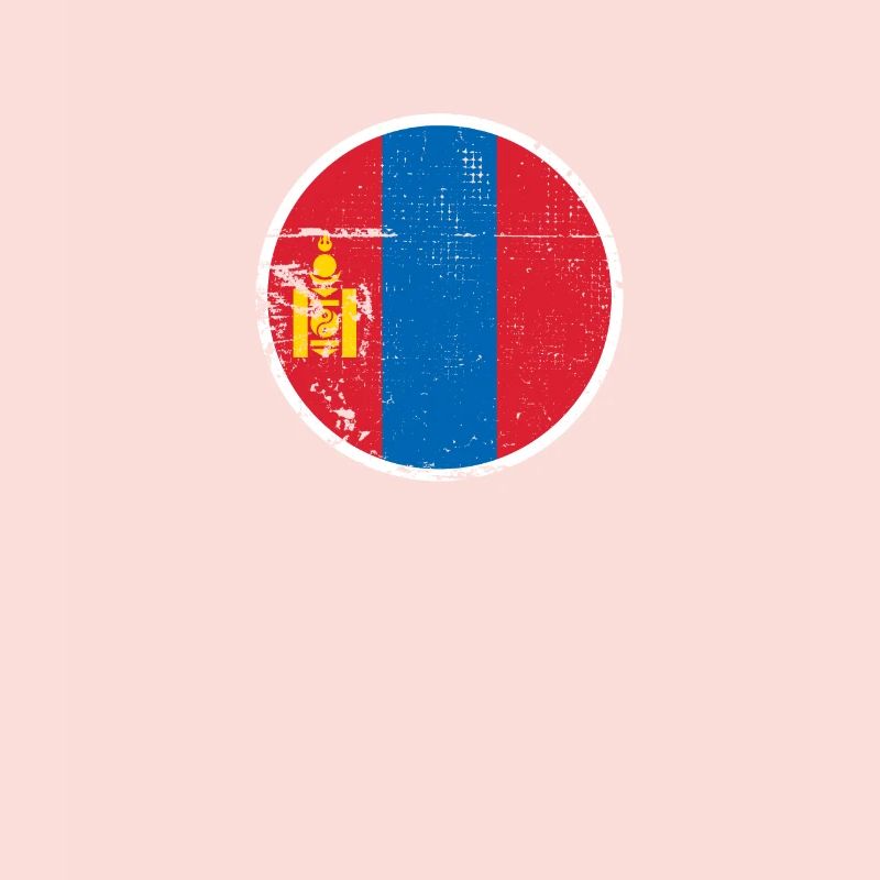 Mongolia Vintage Mongolian Flag Mongol